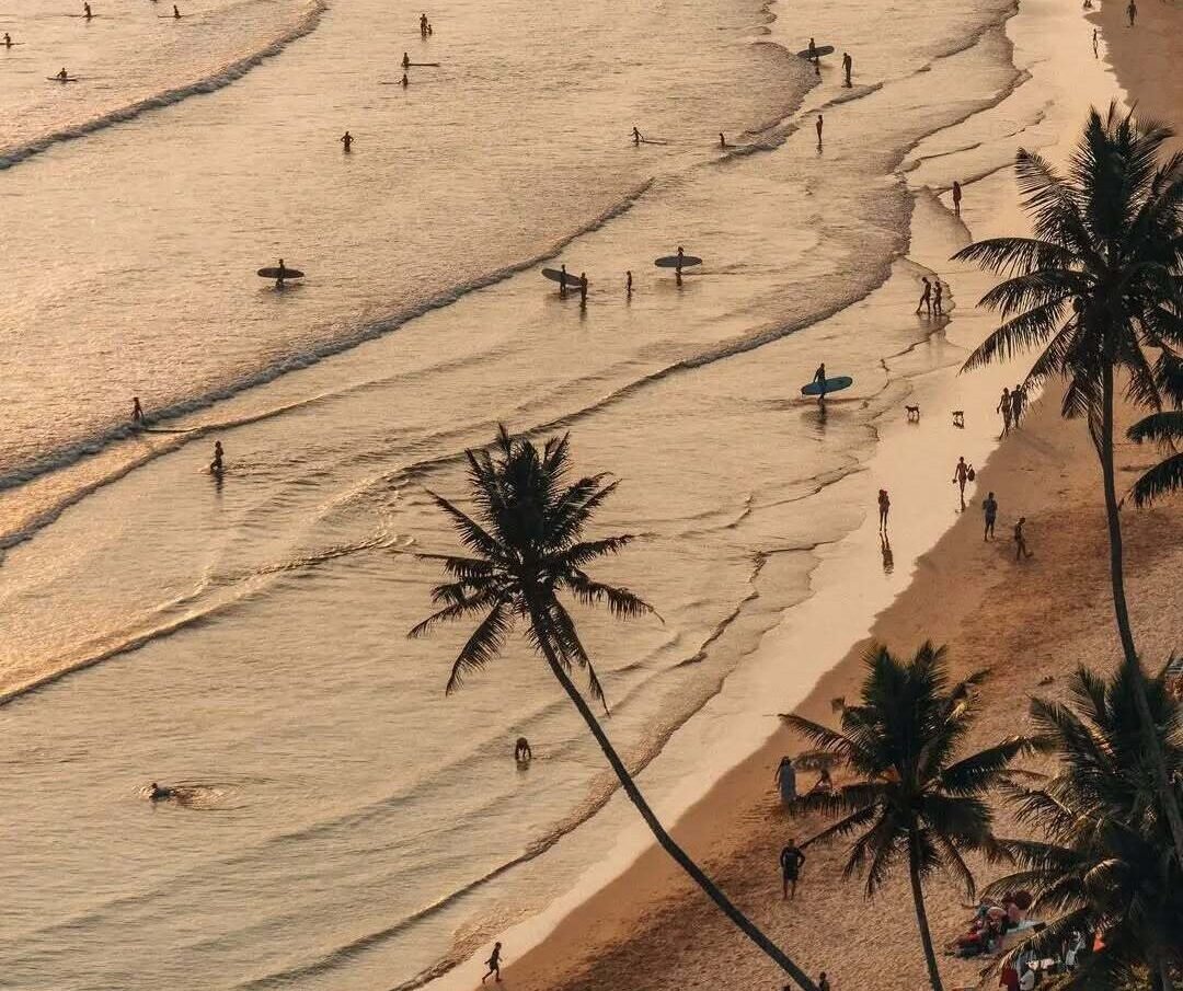weligama beach sunset
